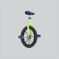 Pixel art Circus Unicycle Acrobat icon Illustration vector for game design Royalty Free Stock Photo