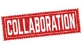 Collabortion grunge rubber stamp Royalty Free Stock Photo