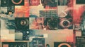 Collage of assorted objects and technology