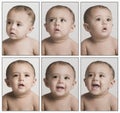 Collage of a baby boy Royalty Free Stock Photo