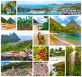 Beautiful Saint Lucia, Caribbean Islands Royalty Free Stock Photo