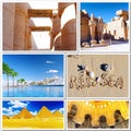 Collage of beautiful Egypt . Royalty Free Stock Photo