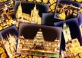 Collage of beautiful Prague. Royalty Free Stock Photo