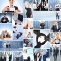 A collage of business people in formal clothes Royalty Free Stock Photo