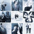 A collage of business people in formal clothes Royalty Free Stock Photo