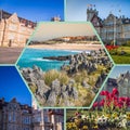 Collage of Cantabria Spain. Royalty Free Stock Photo