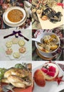 Collage Christmas food
