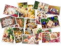 Collage of Christmas pictures. Holidays and events Royalty Free Stock Photo