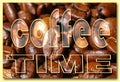 Collage with coffee details Royalty Free Stock Photo