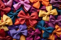 Collage of colorful ribbons and bows Royalty Free Stock Photo