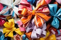 Collage of colorful ribbons and bows Royalty Free Stock Photo