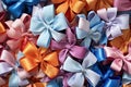 Collage of colorful ribbons and bows Royalty Free Stock Photo