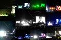 Collage from The Cure concert in Chile