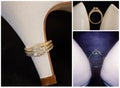 Collage Of Diamond Engagement Rings With Shoes