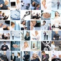 Collage of different business images Royalty Free Stock Photo