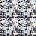 Collage of different business images Royalty Free Stock Photo