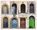 Doors from old palaces in Tropea, Calabria