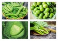 Collage of different vegetables. Vegetarian food. Royalty Free Stock Photo