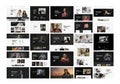 A collage of diverse website templates features portrait-oriented Royalty Free Stock Photo