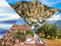 Collage of Granada,Spain my photos. Royalty Free Stock Photo