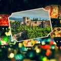 Collage of Granada,Spain my photos. Royalty Free Stock Photo