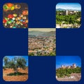 Collage of Granada,Spain my photos. Royalty Free Stock Photo