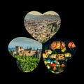 Collage of Granada,Spain my photos. Royalty Free Stock Photo