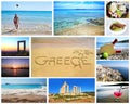 Collage of greek summer photos