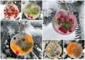 Collage, ice ornament, children's crafts, activiti for winter