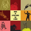 Collage of illustrations about wine