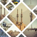 Collage of Iran images - travel background my photos