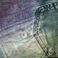 Collage jeans texture background