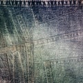 Collage jeans texture background