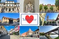 Collage of landmarks of Maribor, Slovenia