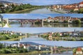 Collage of landmarks of Maribor, Slovenia