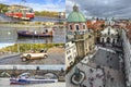 Collage of landmarks of Prague, Czech Republic