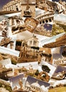 Collage of landmarks of Rome, Italy