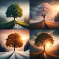 collage of landscape Royalty Free Stock Photo