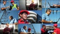 Engineers With Laptop Computer - Photo Collage