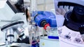 Collage with  medical laboratory equipment photos Royalty Free Stock Photo