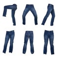 Collage of men jeans