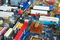 A collage of motherboards for a personal computer