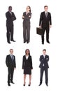 Collage of multiethnic business team Royalty Free Stock Photo