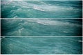 Collage nature, waves in choopy sea