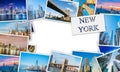 The collage of new york photos