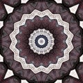 Old wooden doors seen through kaleidoscope