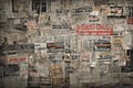 collage of old newspapers and letters Royalty Free Stock Photo