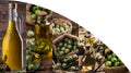 A collage with Olives and Olive Oil from sicly Belice Valley Royalty Free Stock Photo