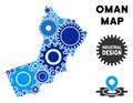 Collage Oman Map of Gears