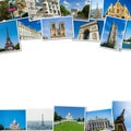 The collage of paris photos collection